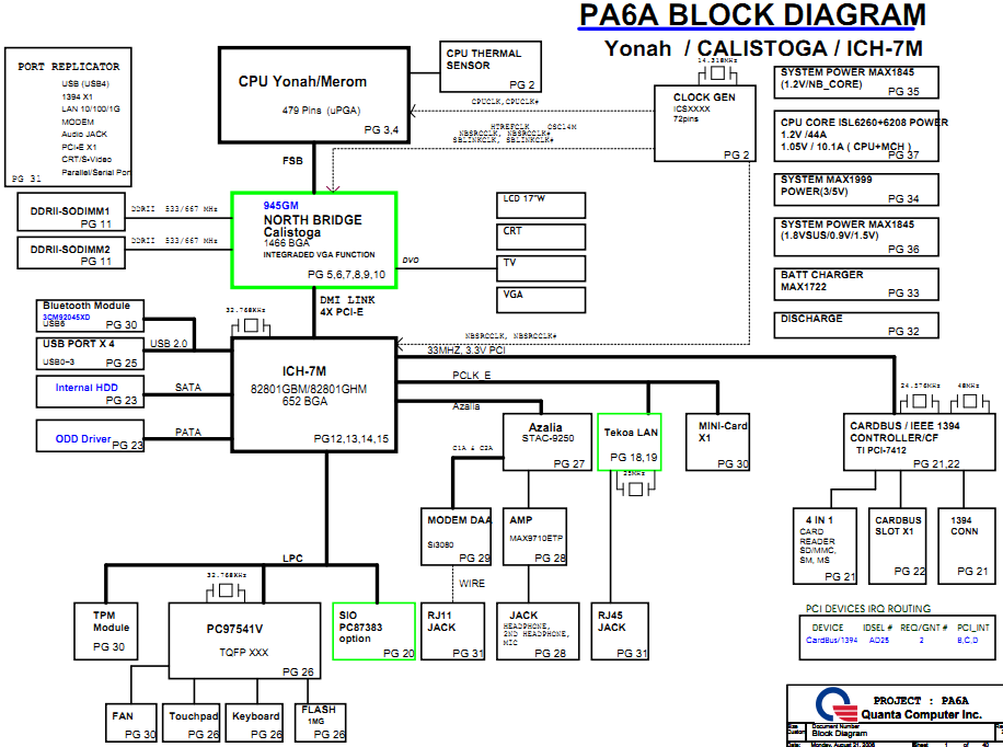 Gateway Mx8738 Schematic  Quanta Pa6a  U2013 Laptop Schematic