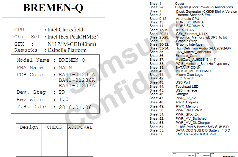 Samsung BREMEN-Q schematic, BA41-01235A