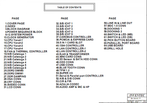 Toshiba A100 TABLE OF CONTENTS Toshiba A100 TABLE OF CONTENTS