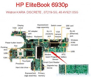 HP Elitebook 6930p Mainboard