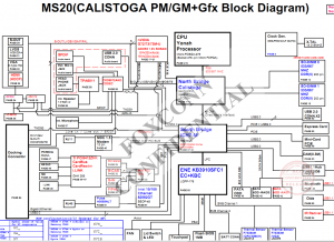 SONY VAIO VGN-AR130G (MS20 MBX-156) Block Diagram