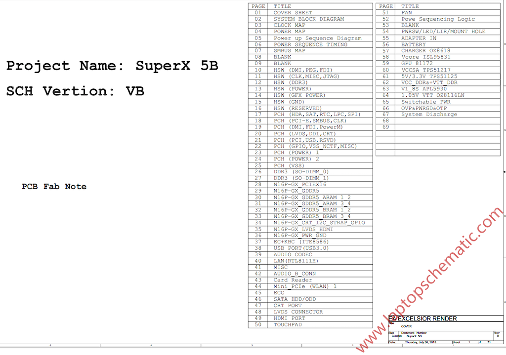 Lenovo NM-A711 Cover Sheet