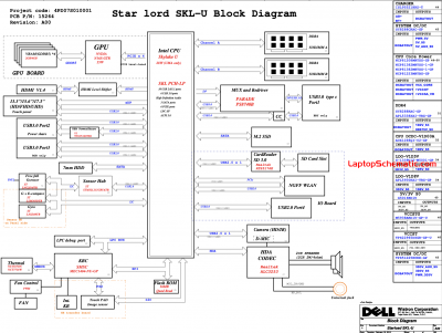 Dell Latitude 3379 Inspiron 5368 5568 7368 7569 7778 15264-1 Block Diagram