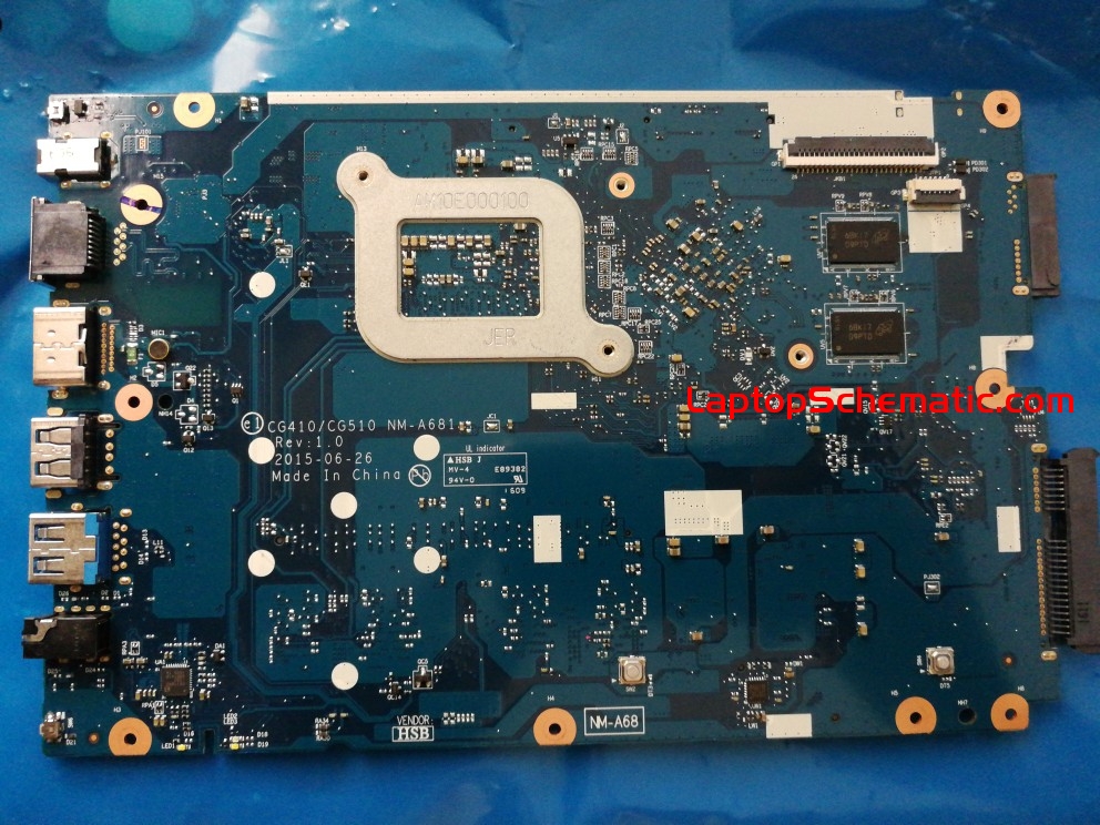 Lenovo IdeaPad 100-15IBD 100-14IBD Schematic & Boardview, NM-A681 CG510
