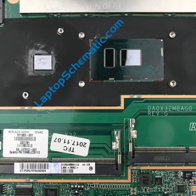 HP X360 15-BL 15T-B Quanta X32 DA0X32MBAG0 Motherboard