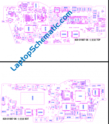 Apple MacBook Pro 13 2020 A2289 820-01987 Boardview