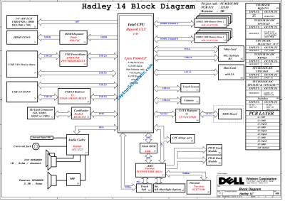 Dell Inspiron 14 7000 7437 DOH40 12310 Schematic Diagram