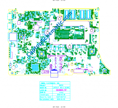 Dell XPS 15 9575 DAZ10 LA-F211P Boardview PDF