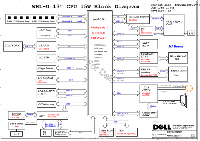 Dell Inspiron 7380 7580 Wistron KYLO REN 13 CS MLK 17945 1K5G3 Schematic 