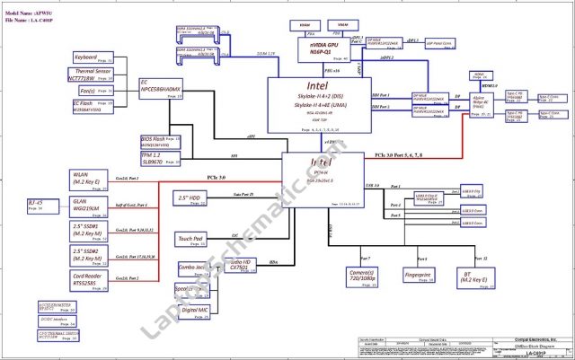 APW5U LA-C401P Schematic